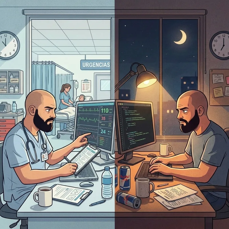 Adri, creador de BaremApp y enfermero de urgencias